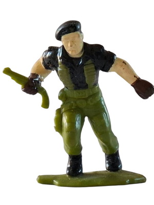 Hasbro G.I.Joe Micro Mini Flint figure used, plastic 80s collectible