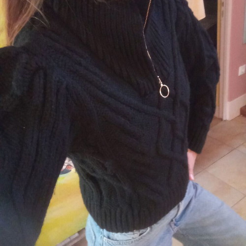 Mango pullover new, black, size S
