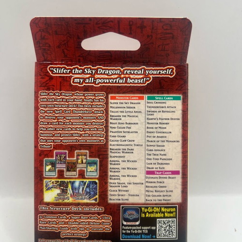 Yu-Gi-Oh! Egyptian God Deck Slifer the Sky Dragon English Edition new