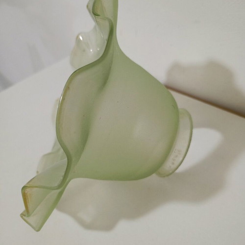 Glass lampshade used, 15×15 cm, vintage style
