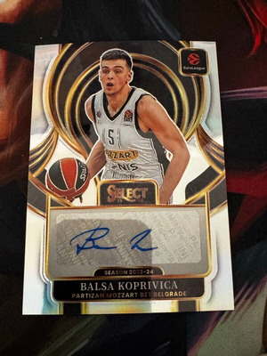 2025-26 Panini Select EuroLeague Silver Balsa Koprivica autograph card