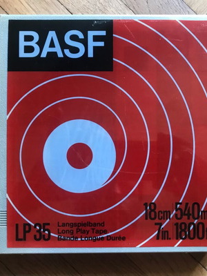 Ταινία για μπομπινόφωνο BASF LP35 σφραγισμένη 18cm 540m