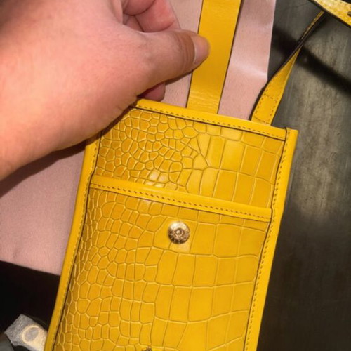 Radley crossbody phone wallet bag, yellow