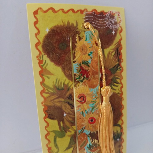 Van Gogh Sunflower Bookmark new