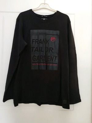 Frank Tailor men's long-sleeve shirt XXL like new, black cotton