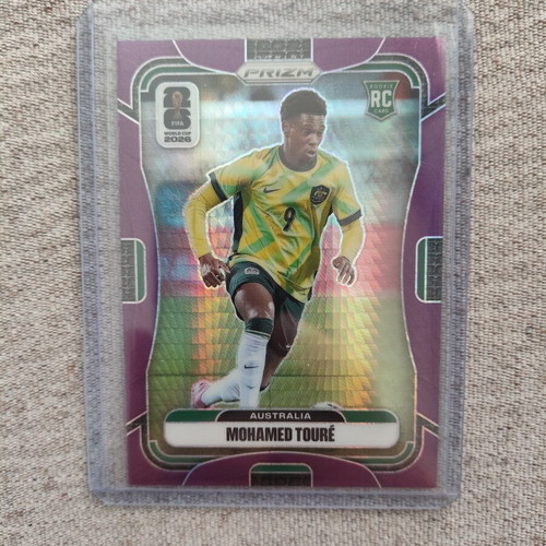 2026 Panini Prizm World Cup Mohamed Toure RC Purple Hyper card like new