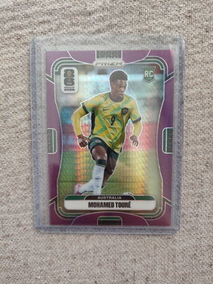 2026 Panini Prizm World Cup Mohamed Toure RC Purple Hyper card like new