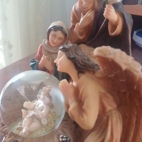 Christmas decoration used with foggy glass on top