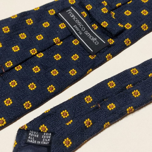 Francesco Smalto Tie, Embossed, Handmade (Made in Italy)