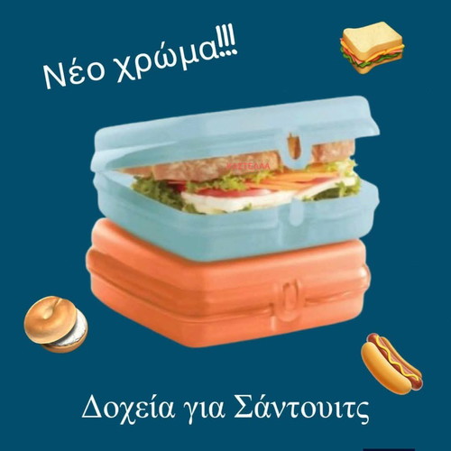 Tupperware Sandwich Containers Set new, 2 pieces