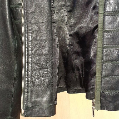 Dino Micheli leather jacket size 38 Small like new, black