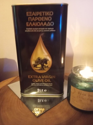 Ελαιόλαδο βιολογικό έξτρα παρθένο Πύργου Ηλείας 3lt καινούργιο