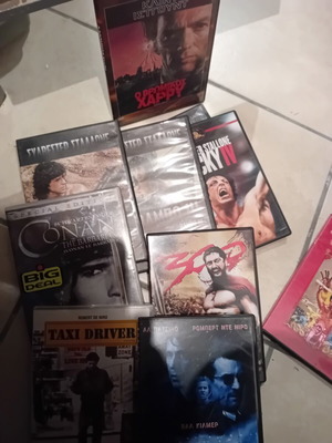 DVD collection, 20 pieces, action and adventure genres, with subtitles