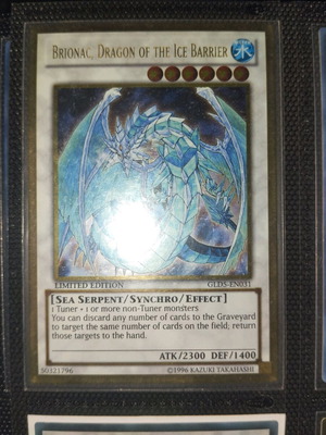 Brionac, Of The Ice Barrier κάρτα Yu-Gi-Oh! σαν καινούργιο, Gold edition