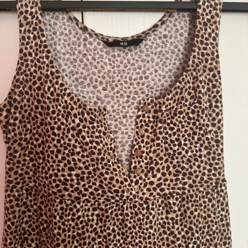 H&M long leopard dress like new