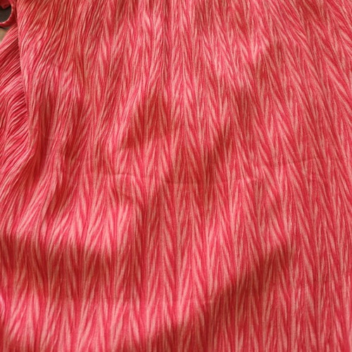 Coral long dress used with belt and side slits