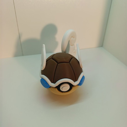Wartortle Pokéball Clicker 3D printed collectible