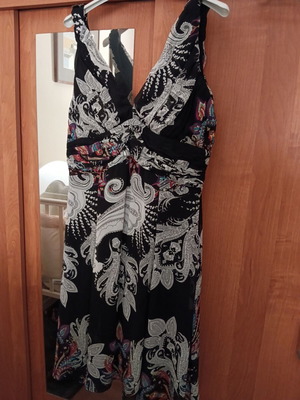 Bill Cost airy dress knee-length multicolor new