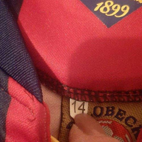 FCB team shirt like new, boy size 14
