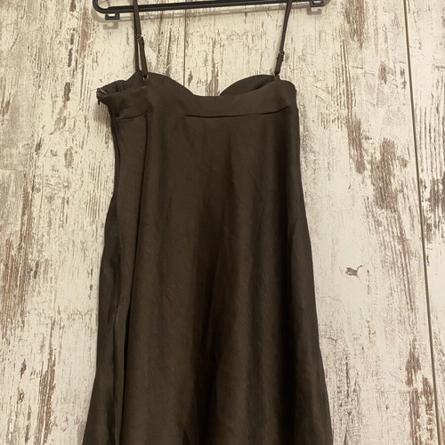 Brown Satin Mini Dress AiiRZ like new, fits S-M