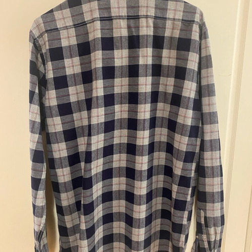 Sfera Men checked shirt Large like new, grey and blue
