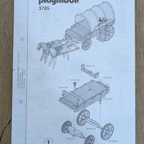 Playmobil Western 3785 South with Wagon set used, with box