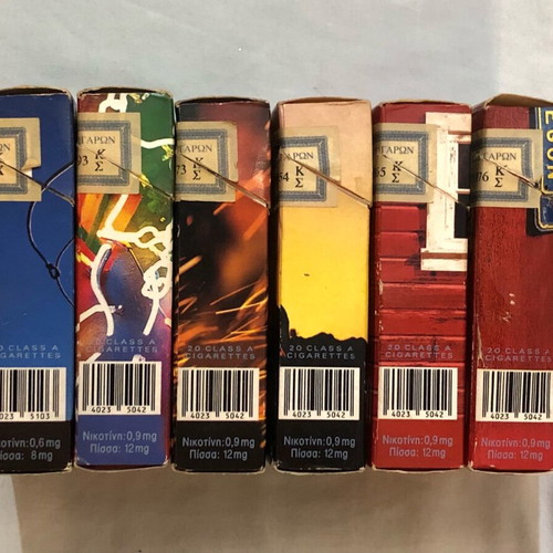 Collectible Marlboro empty cigarette packs used