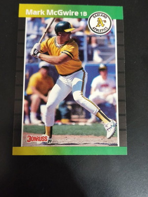 1989 Donruss Mark McGwire baseball card like new