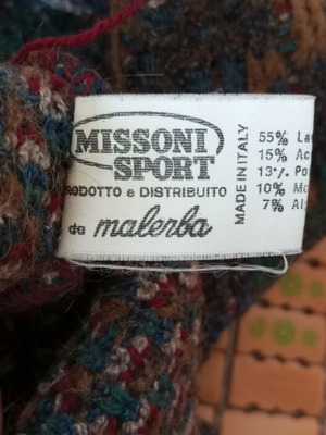 Missoni Sport men's colorful pullover like new, size XL