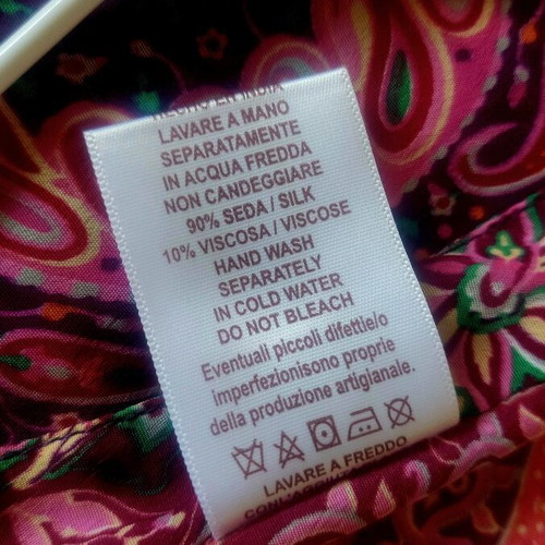 Khan silk tunic shirt like new, boho paisley floral multicolor