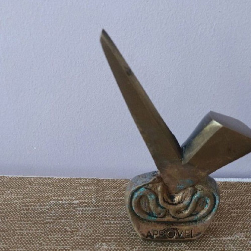 Massive brass Aprovel decorative items used, set of 2