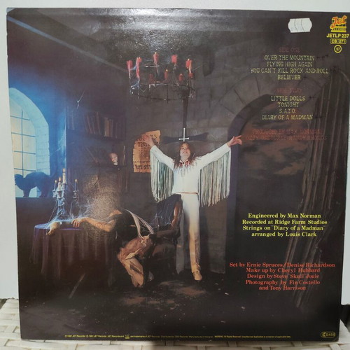 Ozzy Osbourne Diary of a Madman vinyl record used, metal