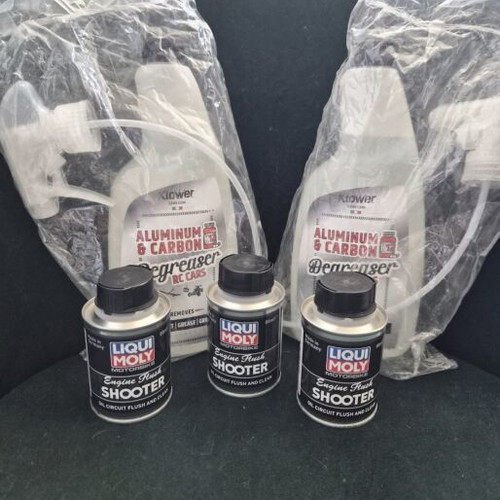 Liqui Moly engine flush and degreaser set new