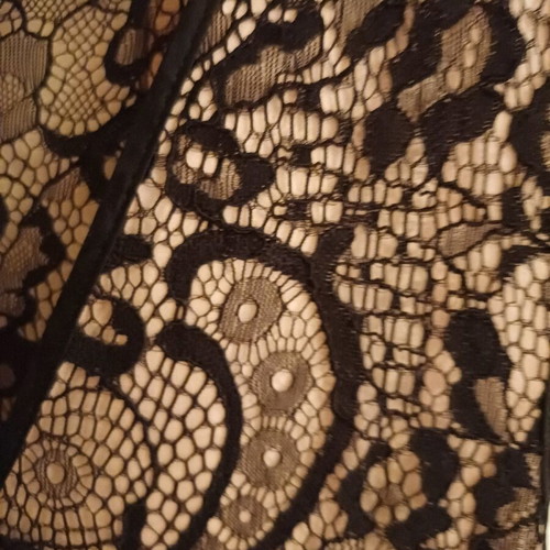 Lynne maxi evening dress black like new with lace