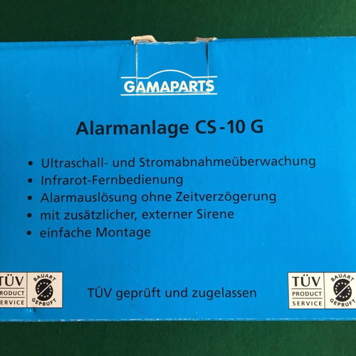 Gamaparts CS-10G vintage car alarm new