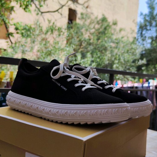 Michael Kors Grove Knit sneakers new, black women's athletic shoes