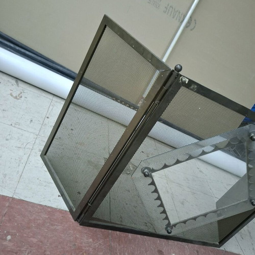 Fireplace screen with glass new