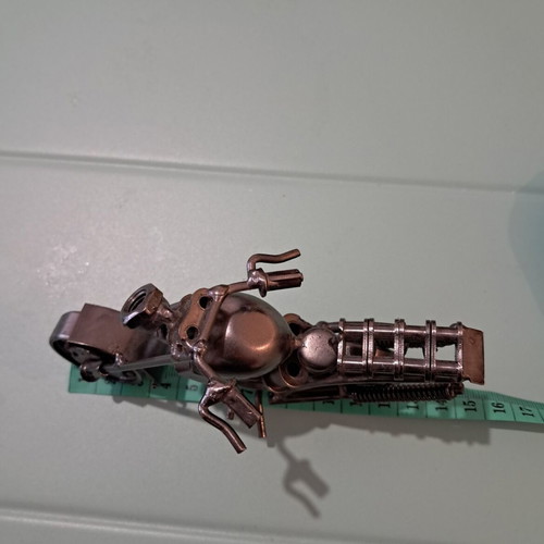 Handmade metal chopper motorcycle model 15 cm, like new