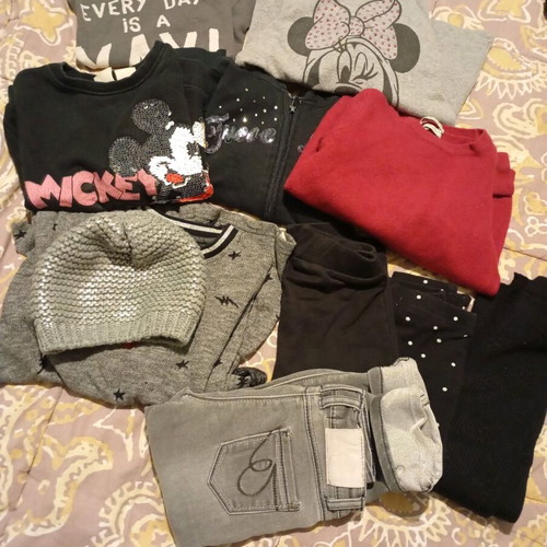 Girls' clothes pack 3 years used, H&M, black and red