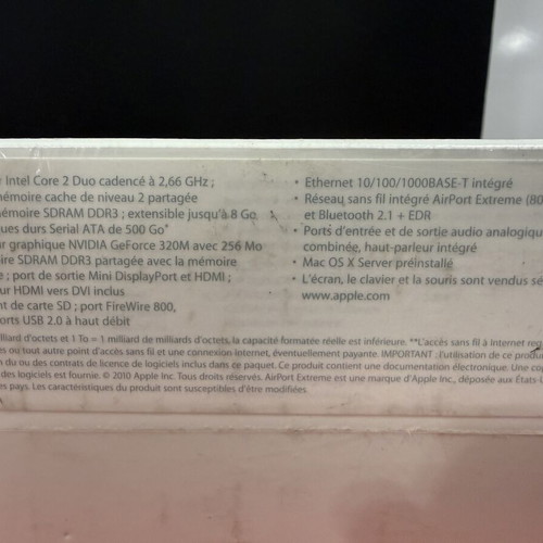 Apple Mac mini MC438F/A Core2Duo desktop