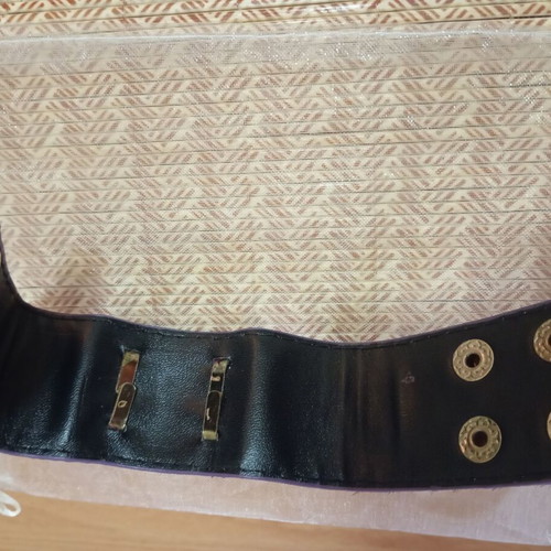 Purple cuff bracelet like new with gold details