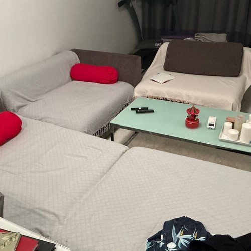 Living room set used, 3 pieces with table