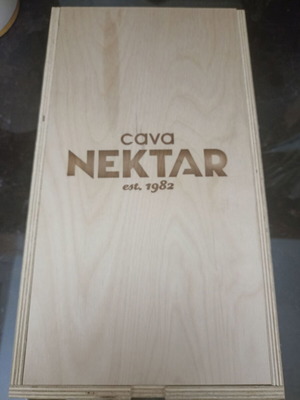 Cava Nektar ξύλινο κουτί κρασιού, 36 × 20,5 × 11 εκ.