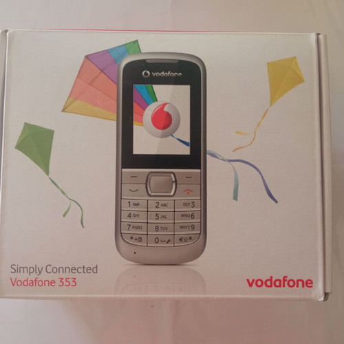 Vodafone 353 mobile phone used, silver