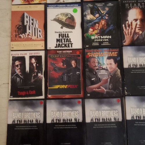 DVD cases used, set of 15 collectible empty sleeves