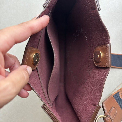 Stella McCartney crossbody bag vegan leather, like new, brown