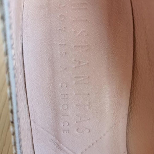 Hispanitas women's shoes made of genuine leather like new, gray and silver, size 40