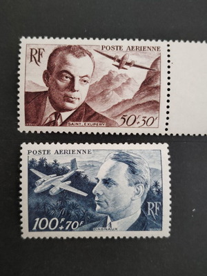 France airmail stamp set, mint condition