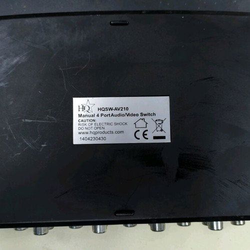 4-Port Audio Switch used with RCA output and headphone jack