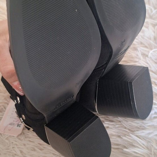 Deezee cowboy boots black suede new size 38
